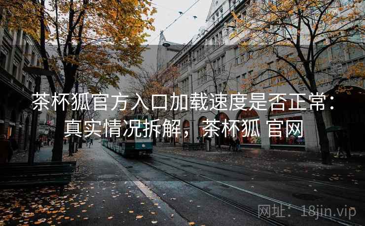茶杯狐官方入口加载速度是否正常：真实情况拆解，茶杯狐 官网