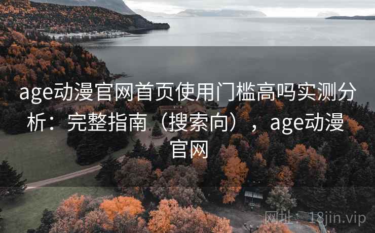 age动漫官网首页使用门槛高吗实测分析：完整指南（搜索向），age动漫 官网